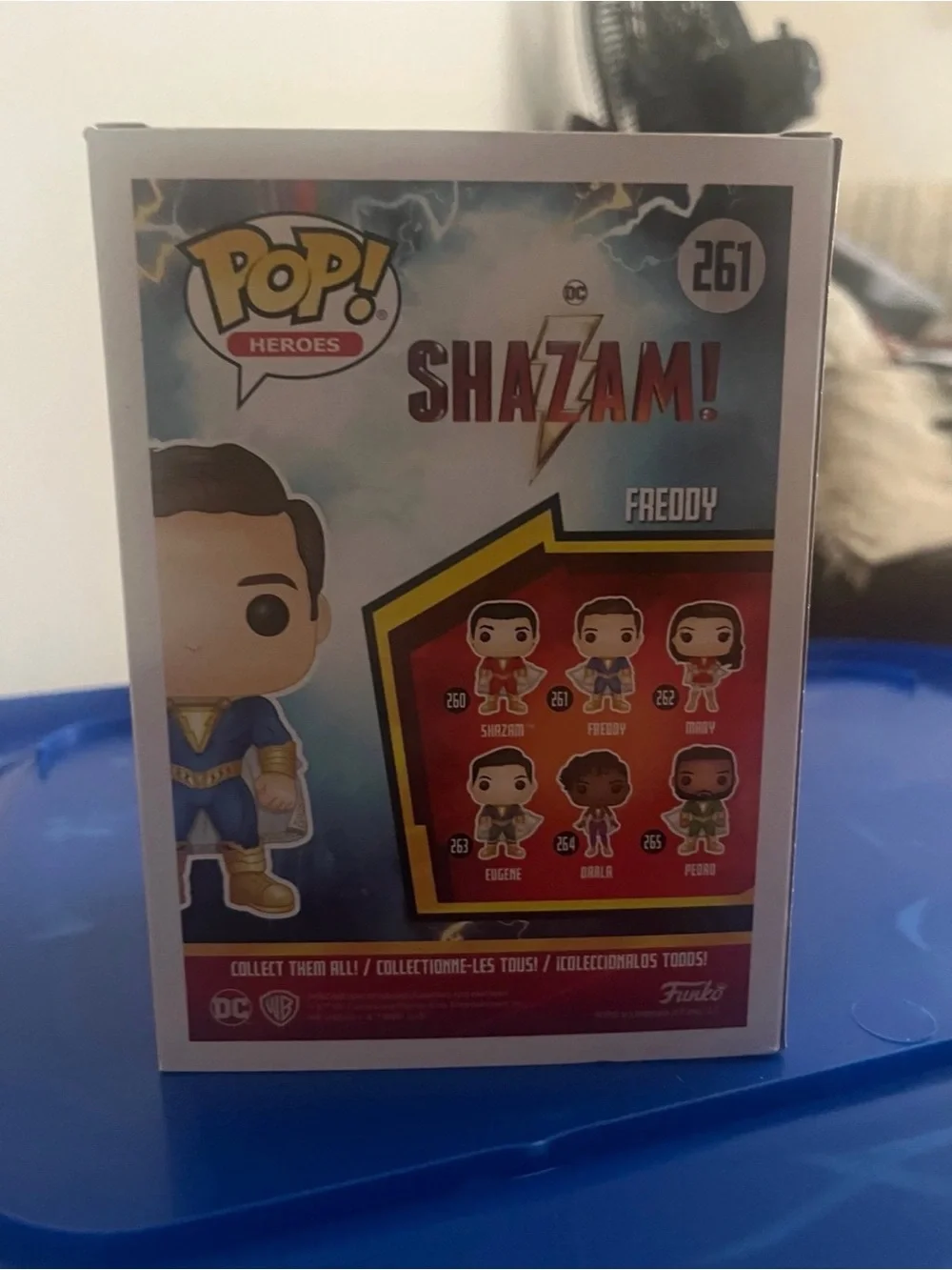 Funko Pop! Shazam Freddy Figure - Blue & Gold Accents
